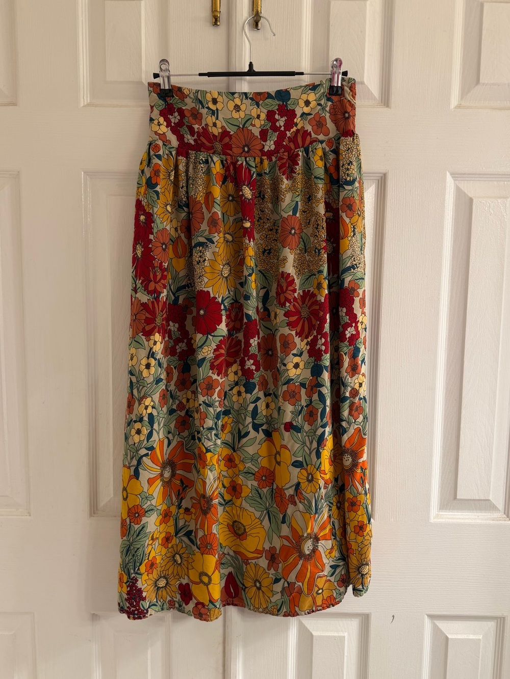 Natural Life Floral Maxi Skirt M